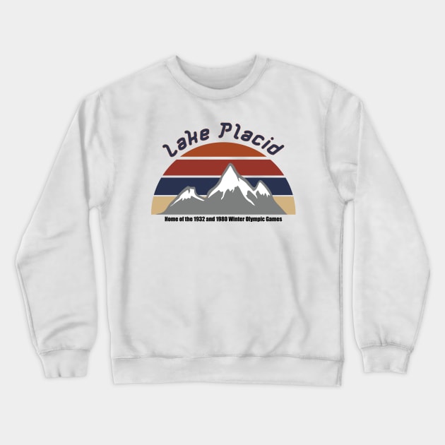 Lake Placid Crewneck Sweatshirt by Designs by Dro